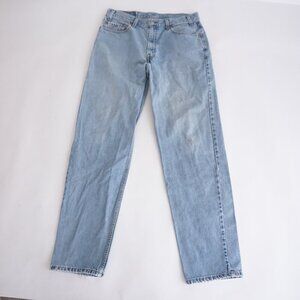Vintage '90s Levi's 550 Relax Fit Light Wash 100% Cotton 36X34 Button Code 748